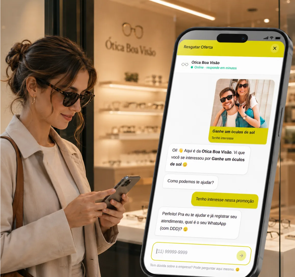 Perfil de lead enriquecido com origem e interesse
